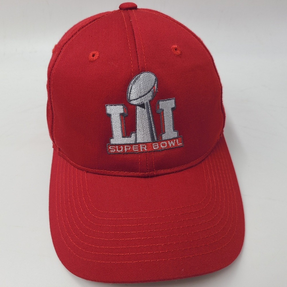 Super Bowl LI Hat Adjustable Strapback Snickers Red NFL New England Patriots Men